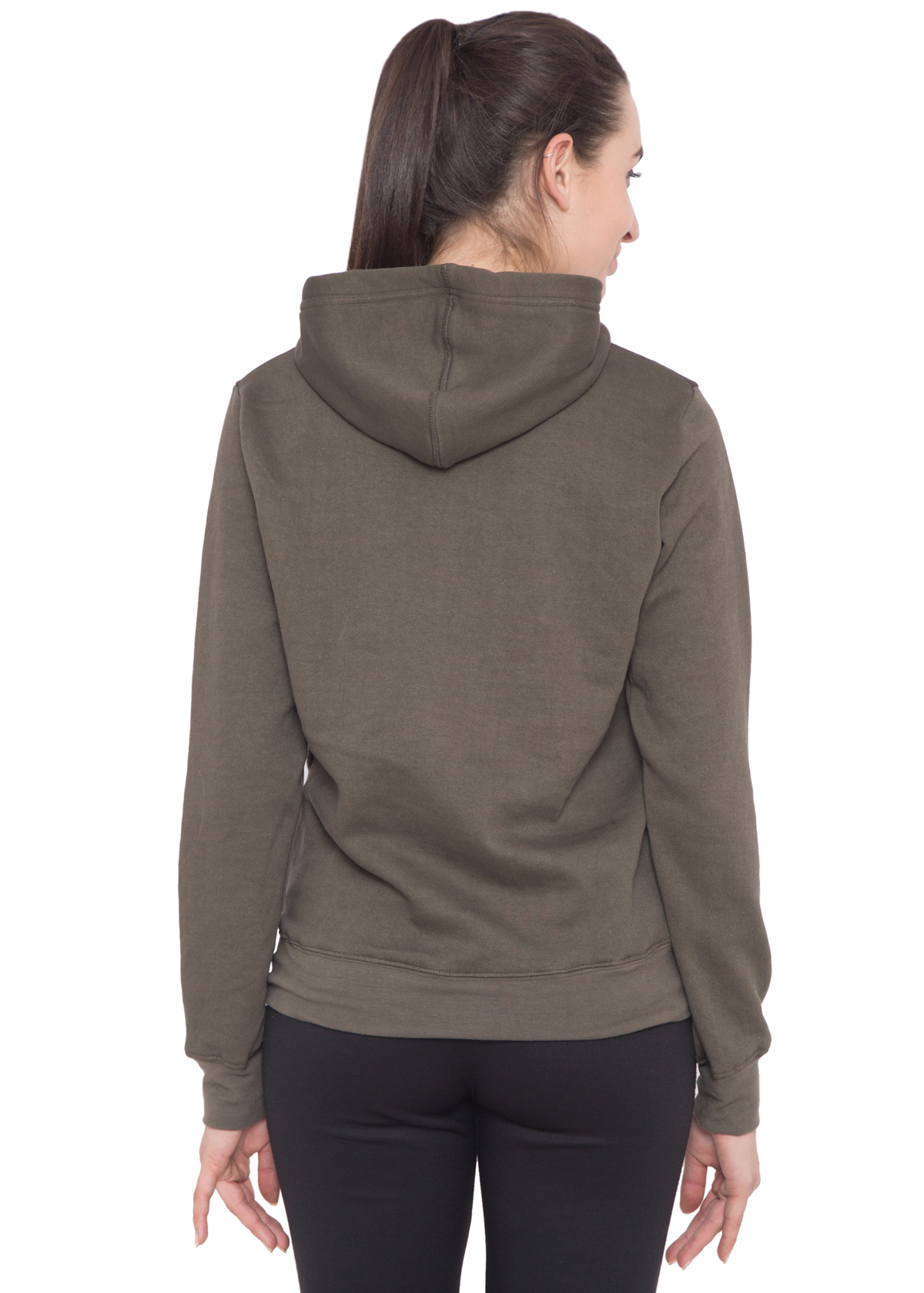 DARK GREY FLEECE HOOD - WOMEN - Image 7